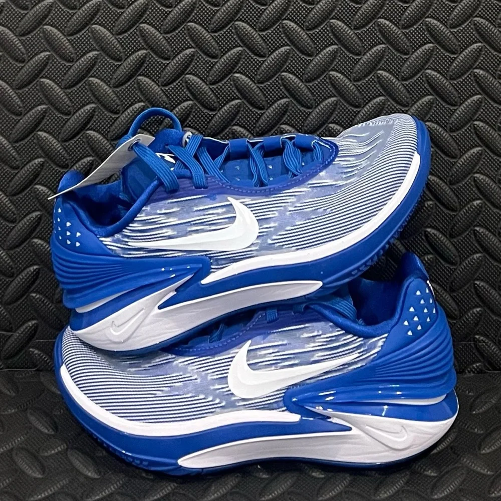 Nike Athletic Basketball Shoes Blue White Mens Size‎ 5.5 Womens Size 7